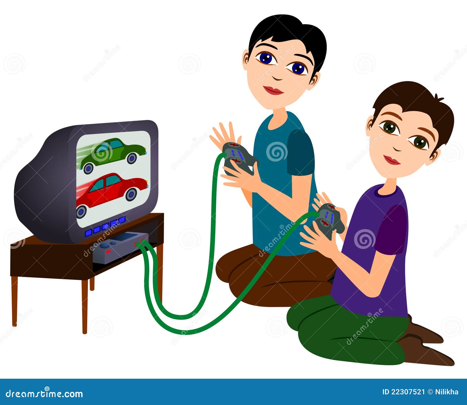 play computer games clipart