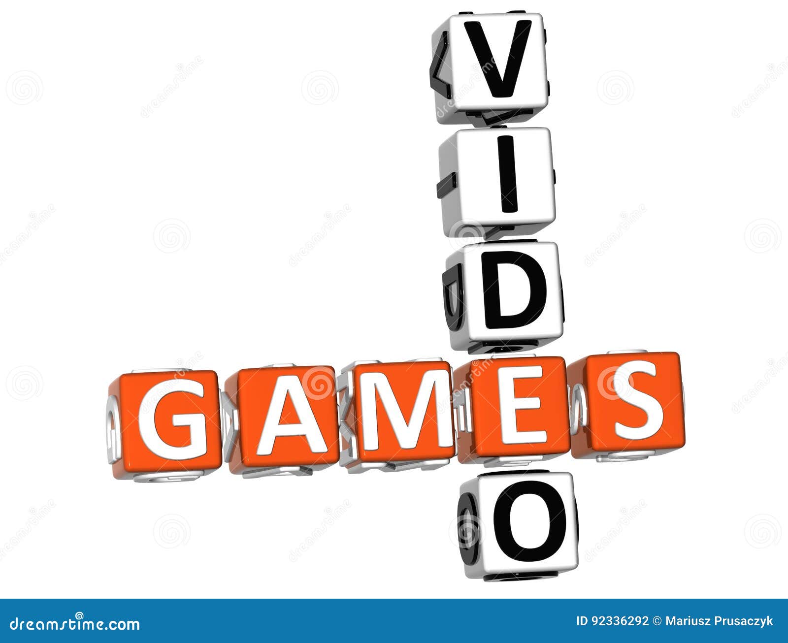Video Games Crossword stock illustration. Illustration of show 92336292