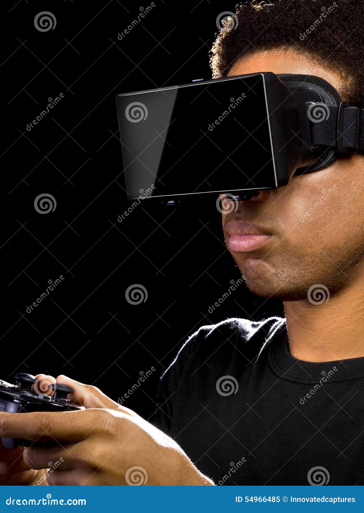 Video Games with VR Headset and Controller Stock Image Image of