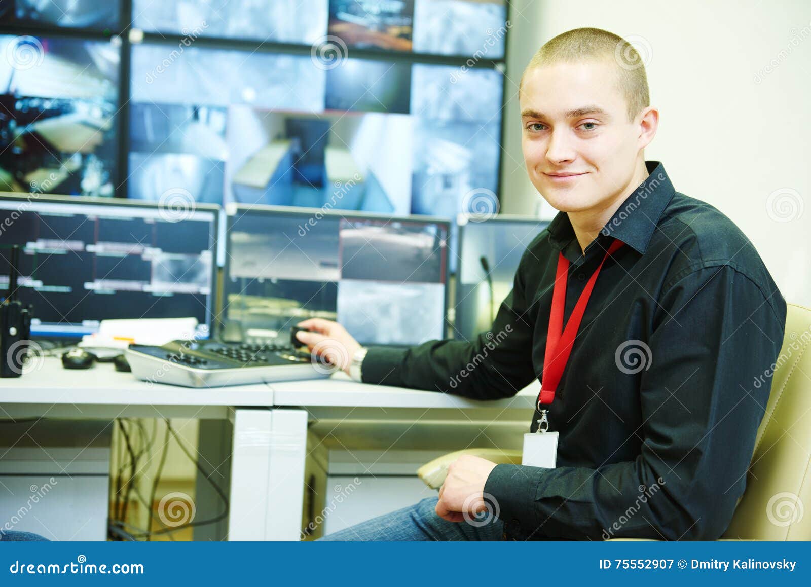 Video Monitoring Surveillance Security System Stock Image Image