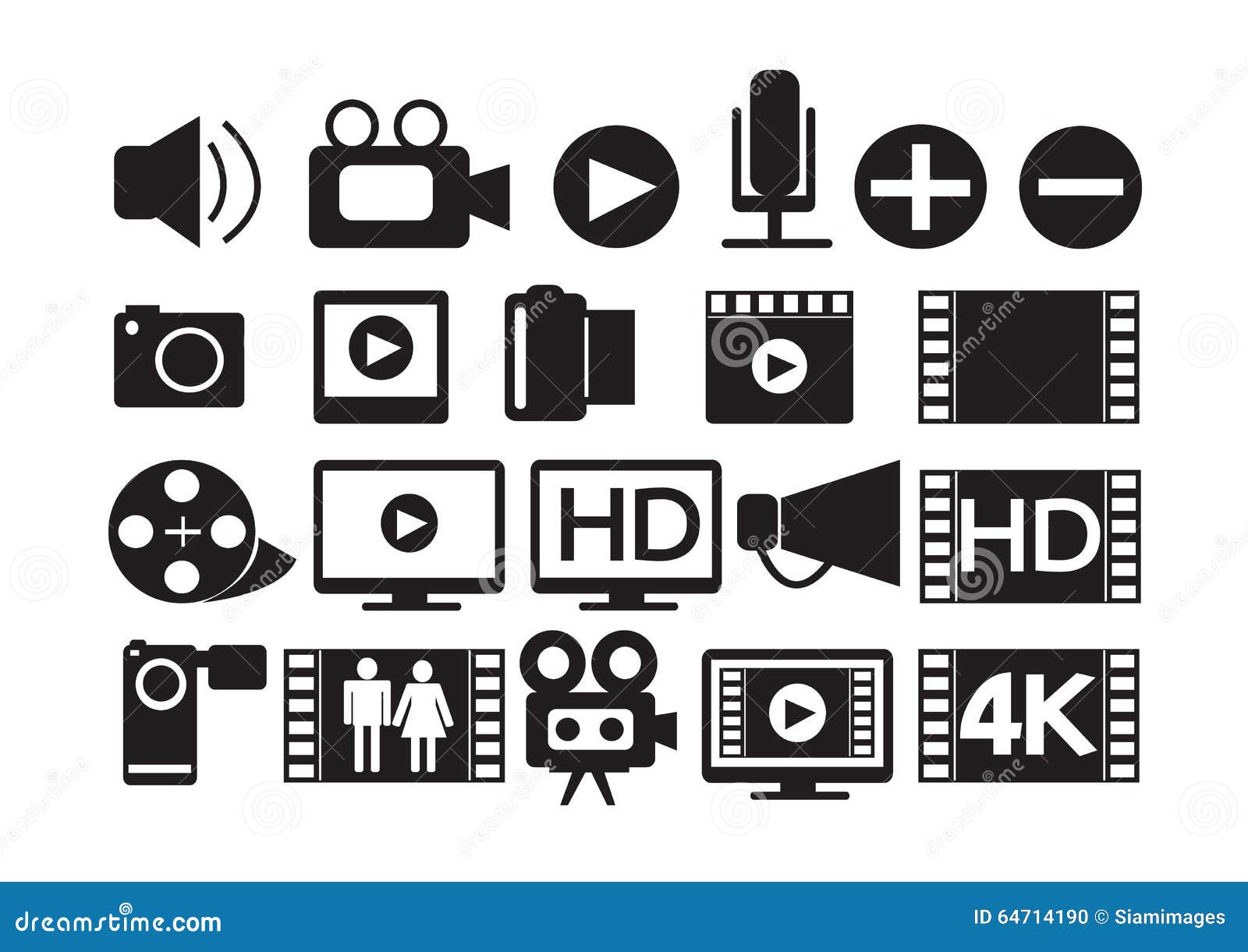 An images of Video Movie Multimedia Icons
