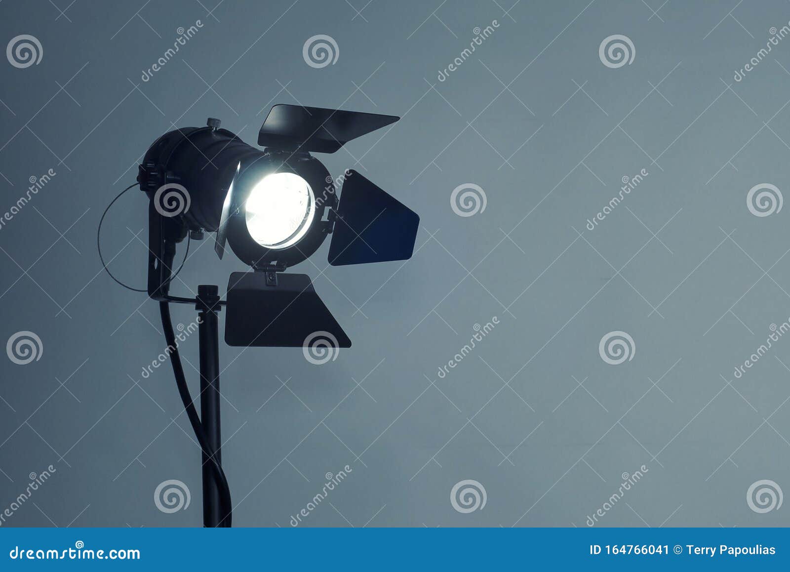 A Video, Photography Spotlight Facing the Camera Stock Image - Image of ...
