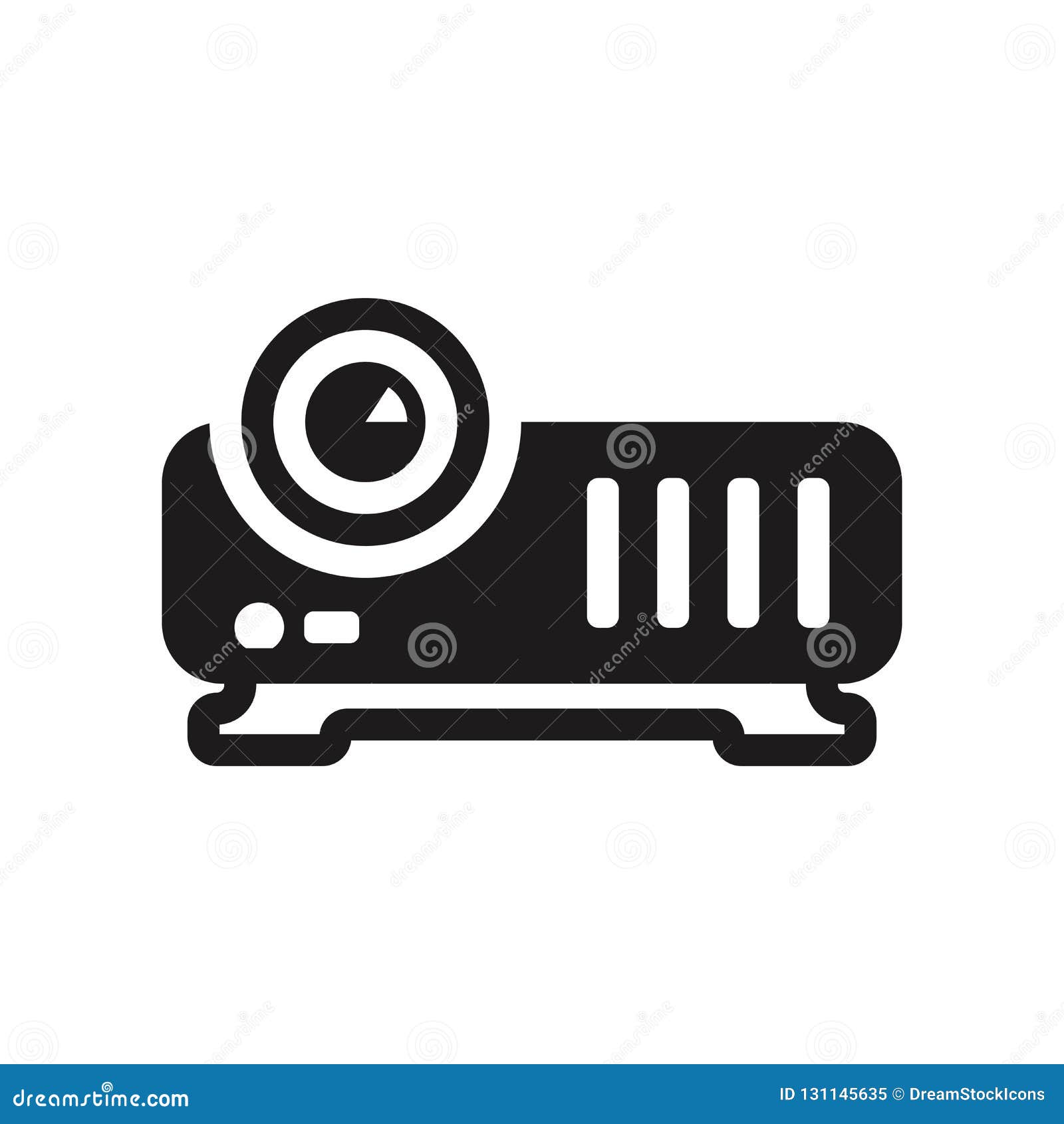 Video Projector Icon. Trendy Video Projector Logo Concept On White
