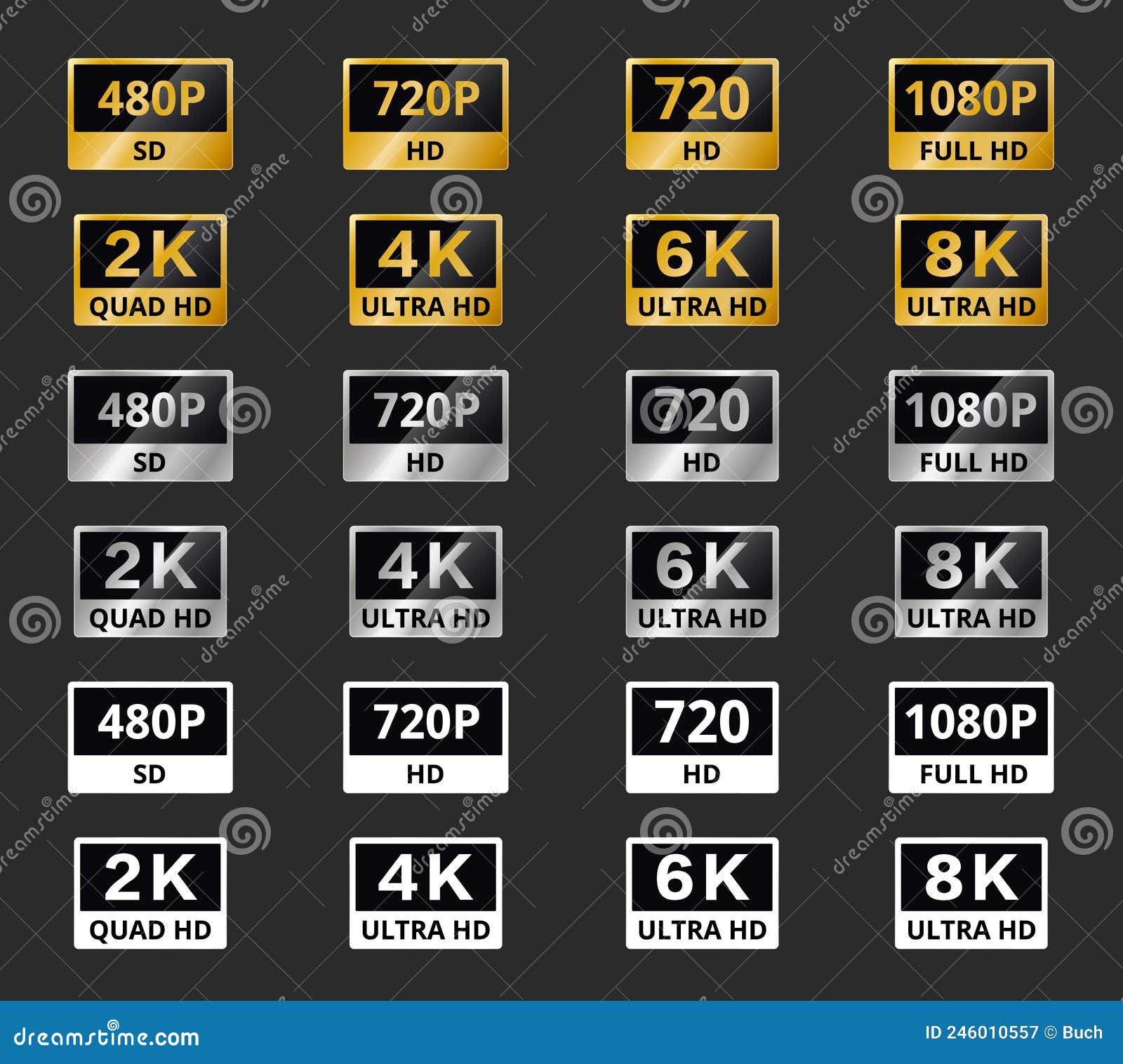 4k, 4k video, medium resolution, player controls, resolution, video, video  settings icon - Download on Iconfinder