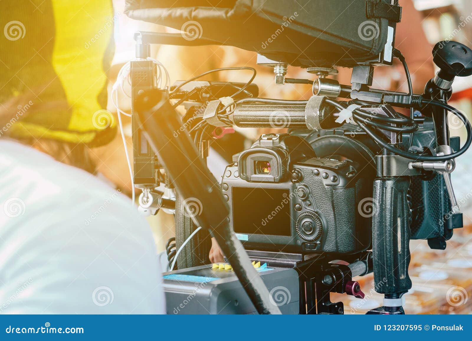 Video shoot professional stock image. Image of camera 123207595