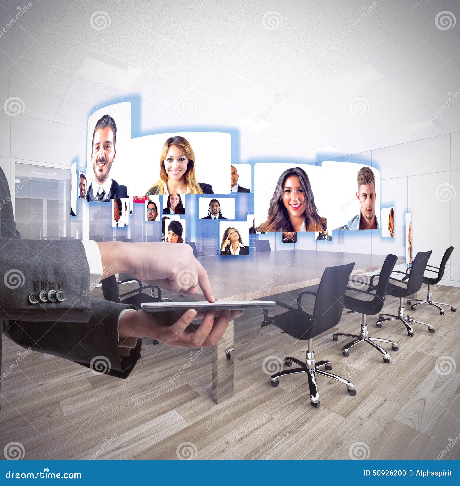 videoconference business team