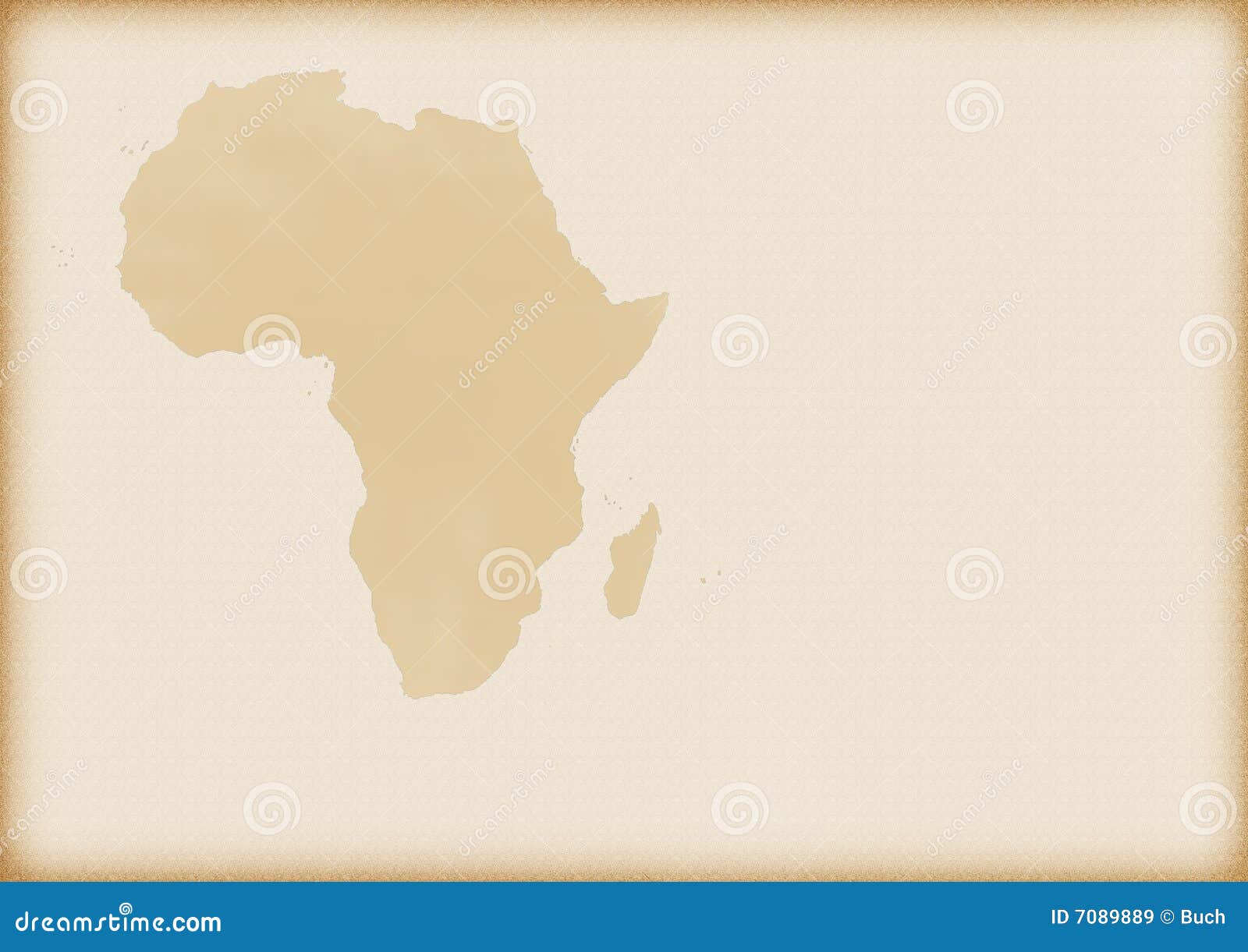 Carte Politique De L'Afrique Illustration Stock ...