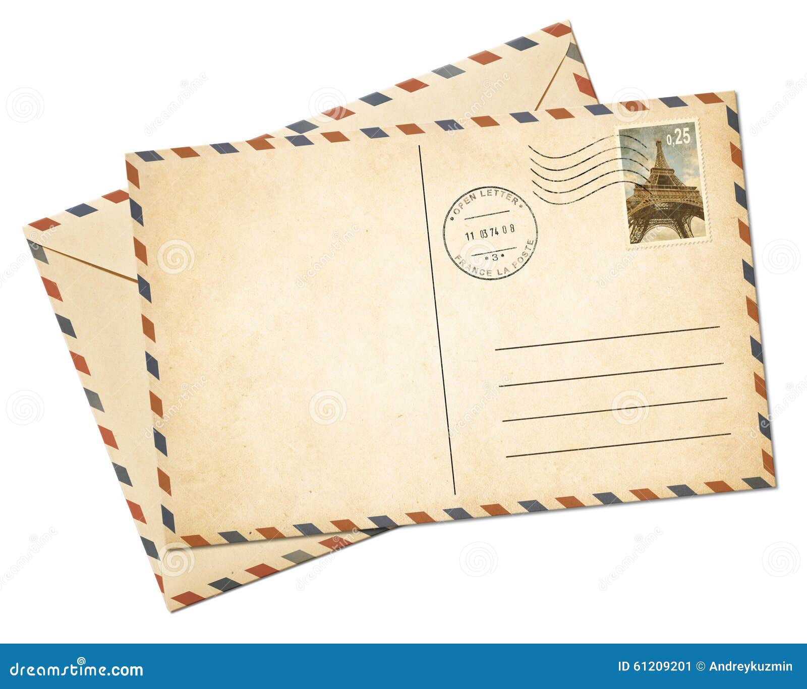 Vieille Carte Postale Et Enveloppe D'avion De Pair D'isolement Image stock  - Image du correspondance, fond: 61209201