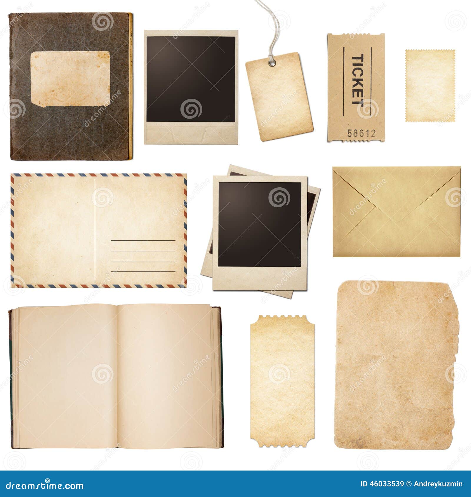 Viejo Correo, Papel, Libro, Marcos Polaroid, Sello Imagen de archivo -  Imagen de poste, blanco: 46033539