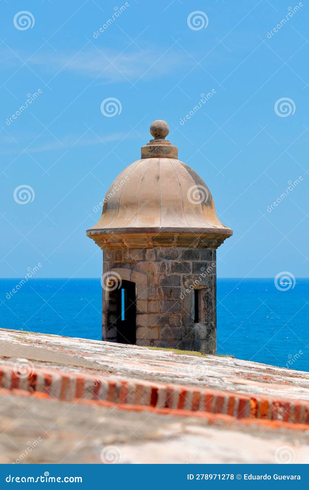 a sentry in the morro castle at old san juan puerto rico