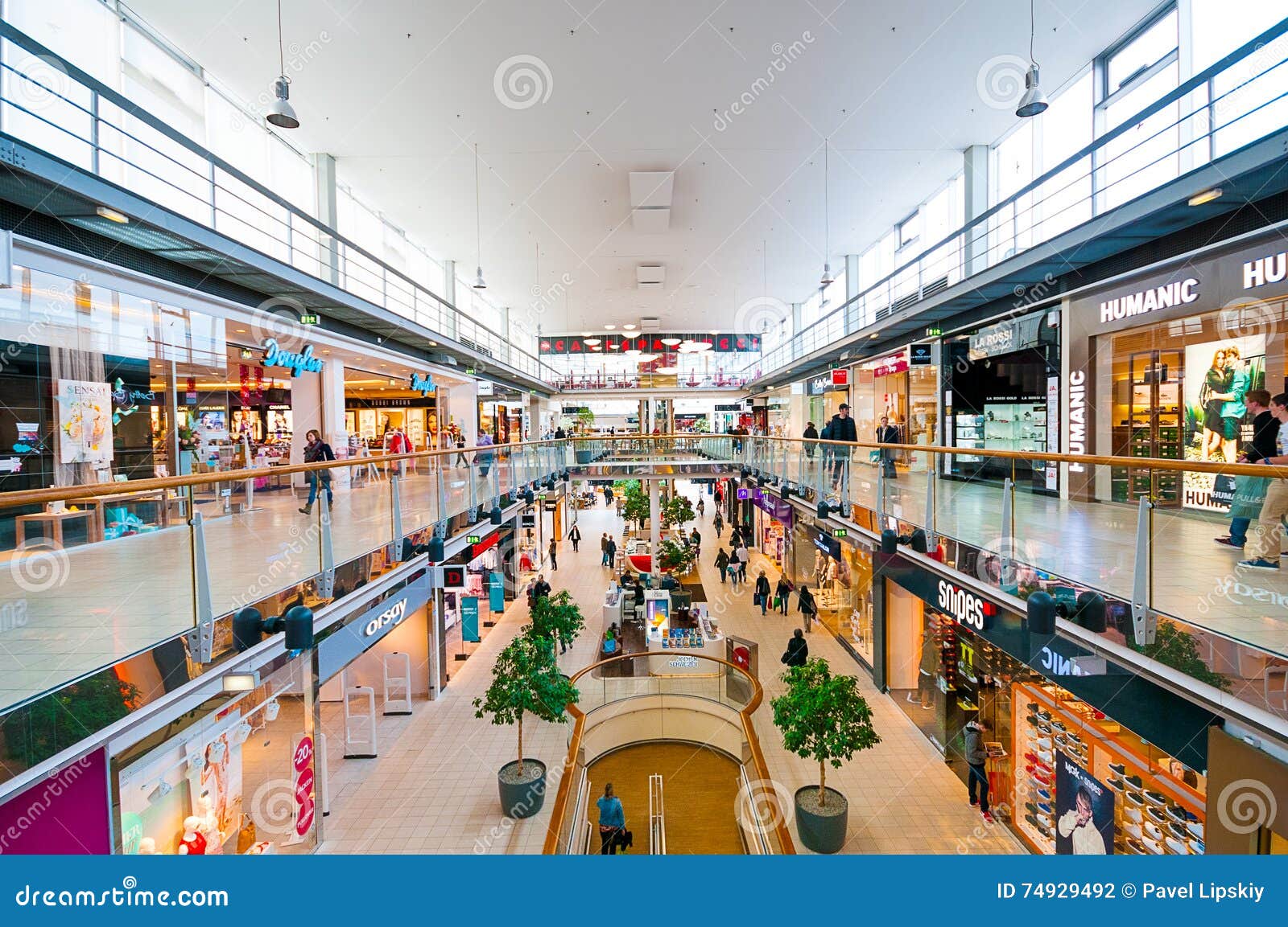 Vienna Austria April 21 2016 Danube Center Shopping Mall