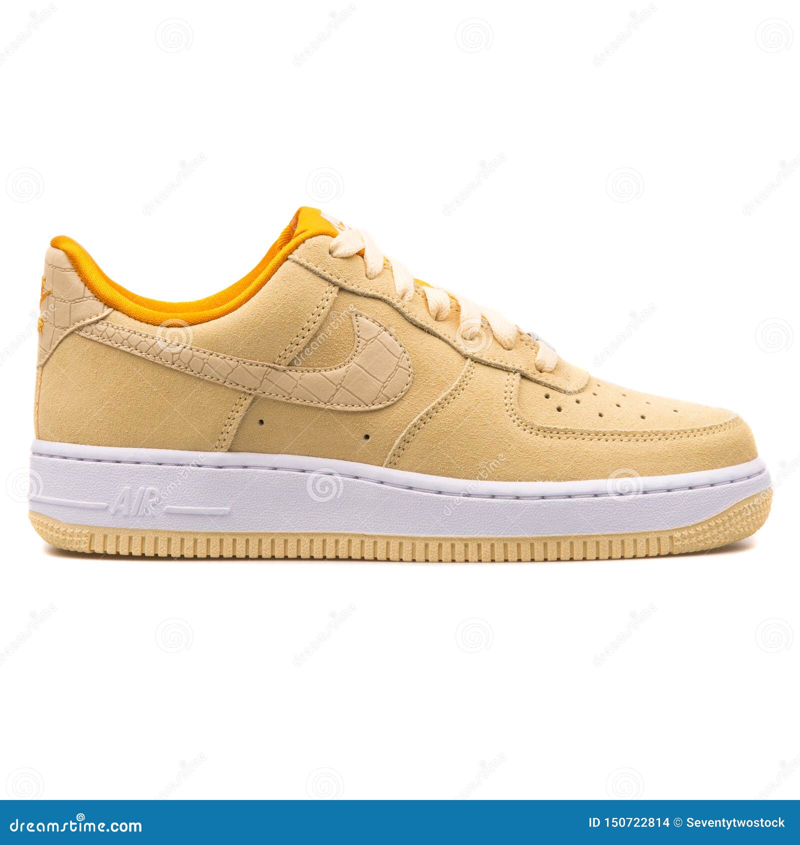 yellow lemon and white nike air force 1