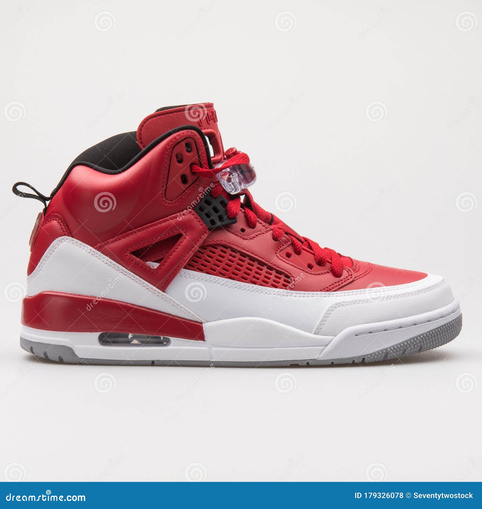 Nike Air Jordan Spizike Red, White and Black Sneaker Editorial