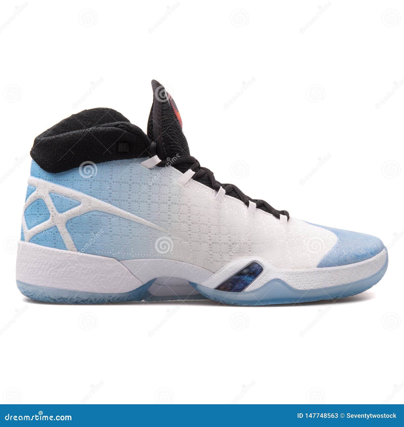 Nike Air Jordan XXX White, Black and Blue Sneaker Editorial Stock Photo -  Image of blue, nike: 147748563