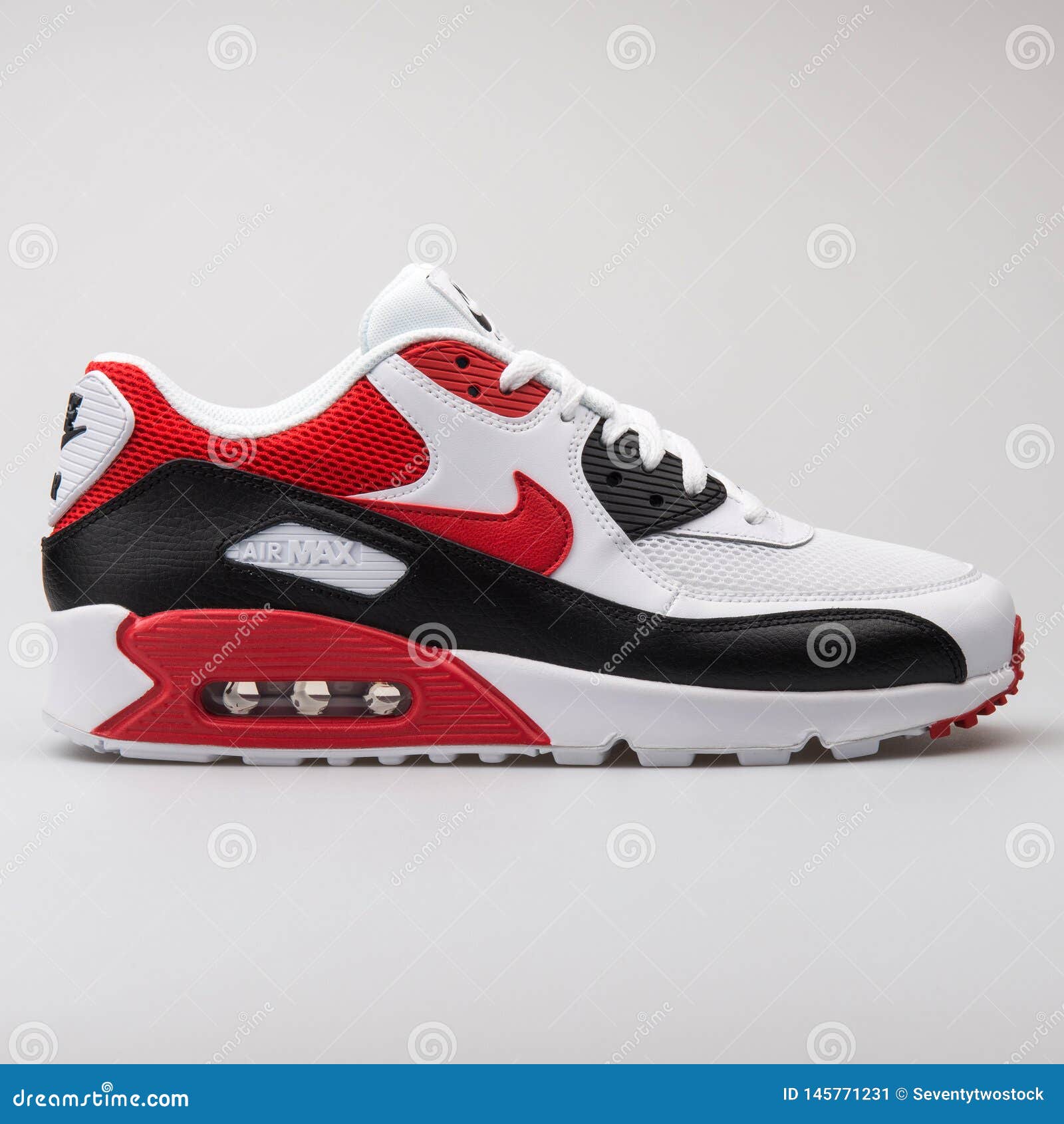 nike air max 90 essential black red white