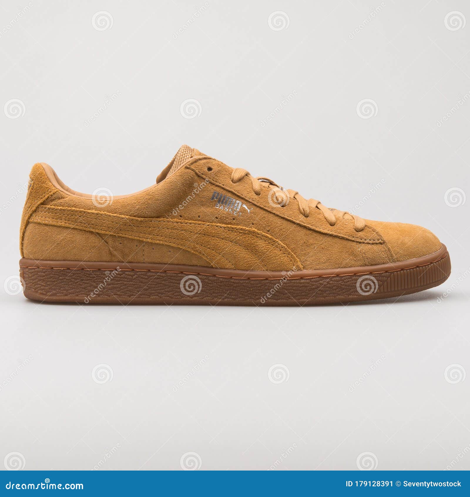 Puma Basket Classic Khaki Sneaker Editorial Photo - Image of footwear, athletic: