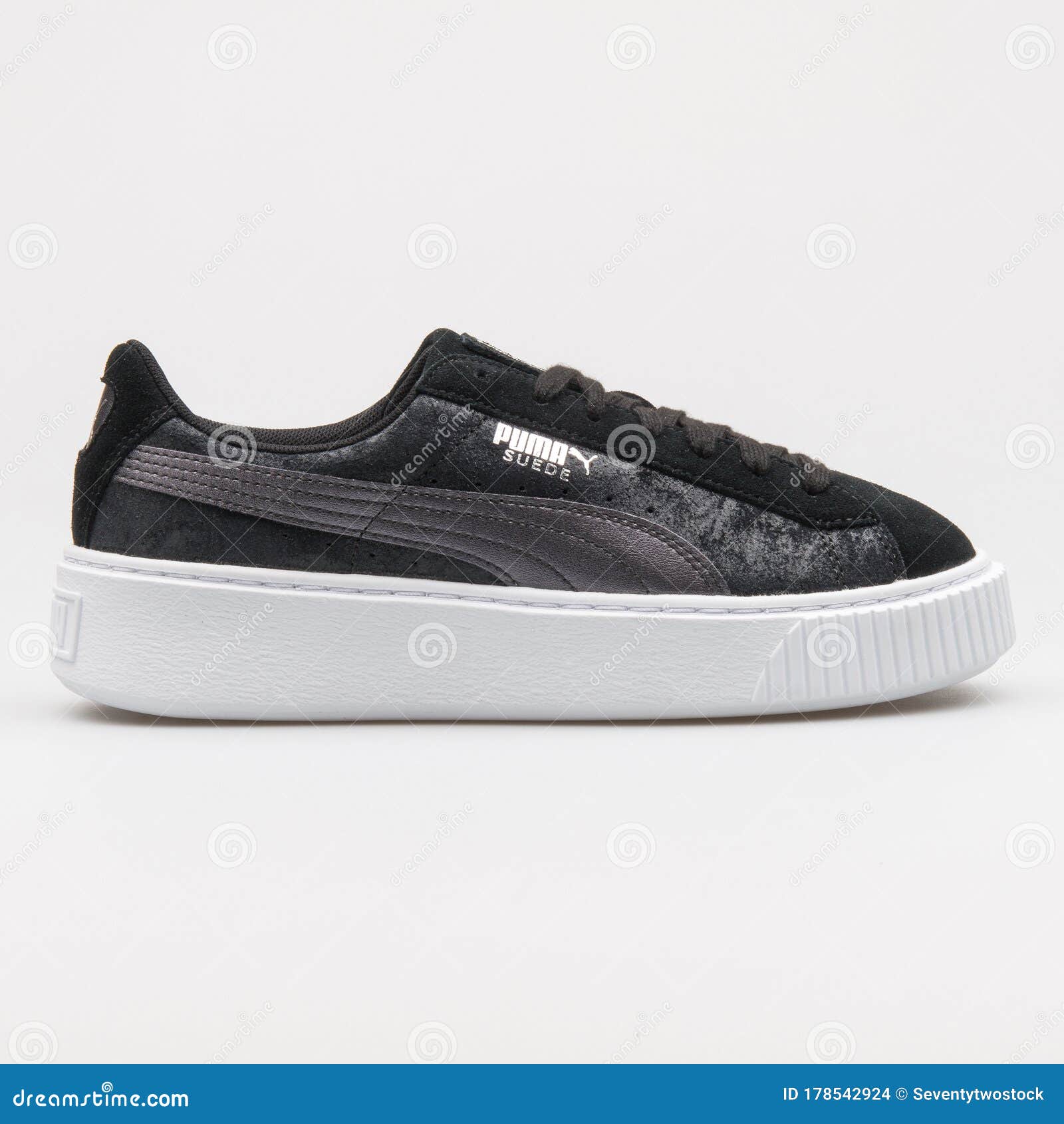 puma suede platform paillette