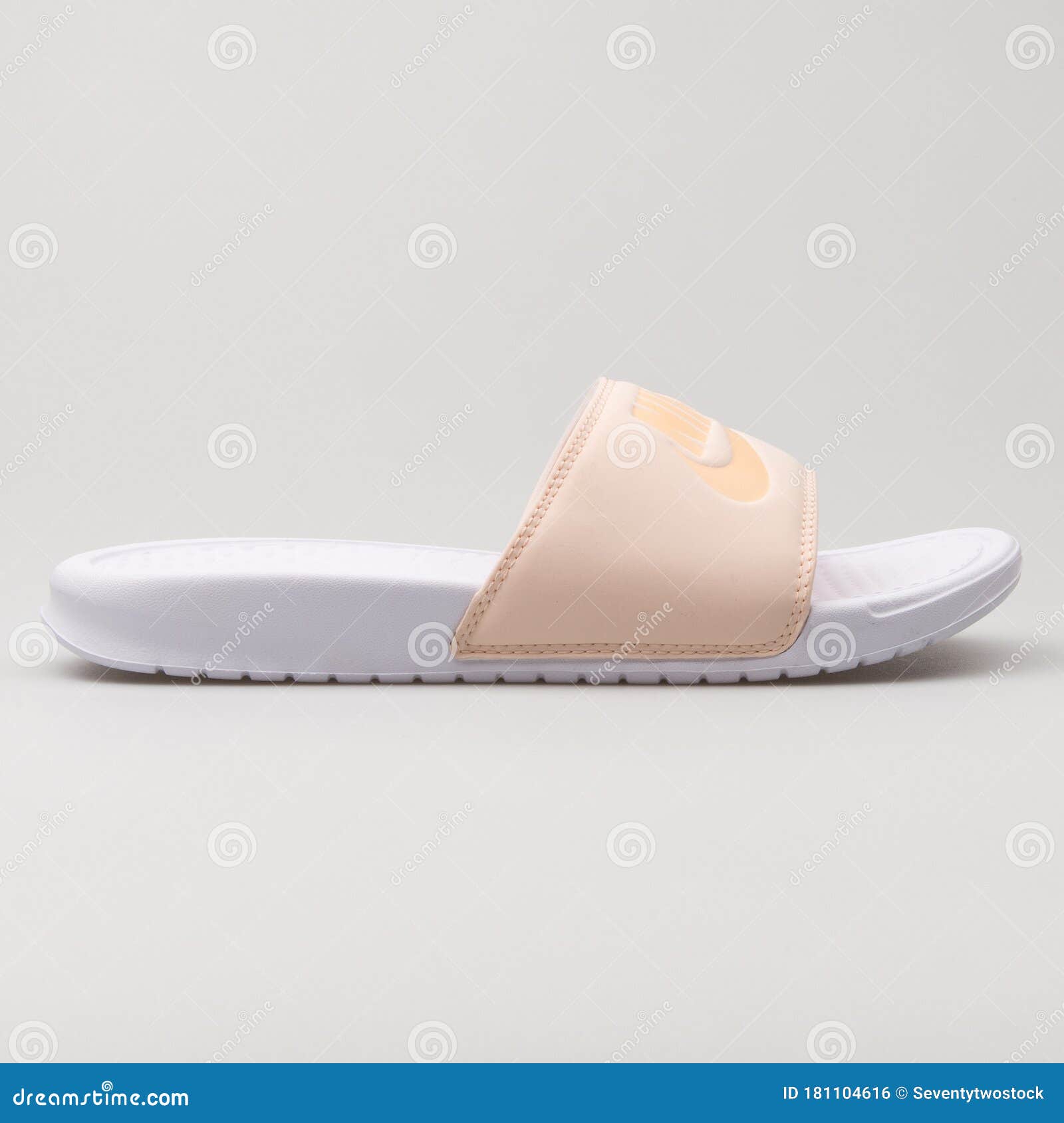 Nike JDI QS Pastel Orange and White Sandal Editorial Photo - Image of beach, laces: 181104616
