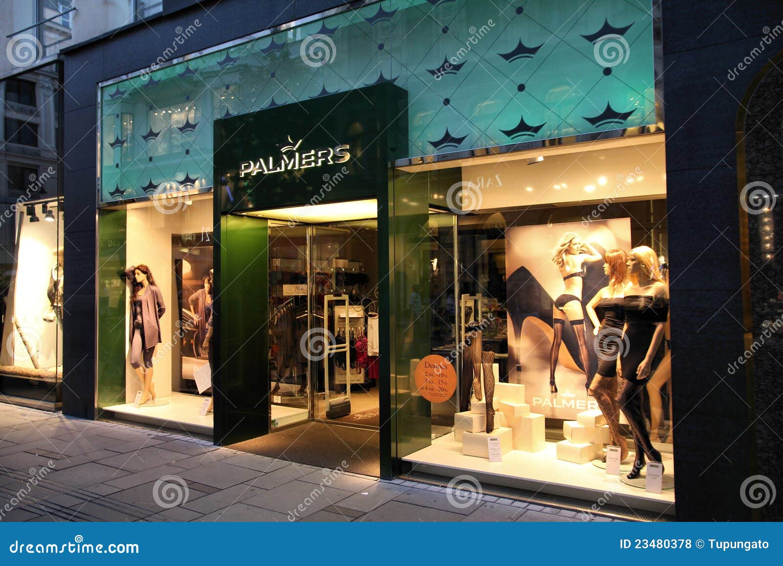 Vienna Palmers store editorial stock photo. Image of textile 23480378