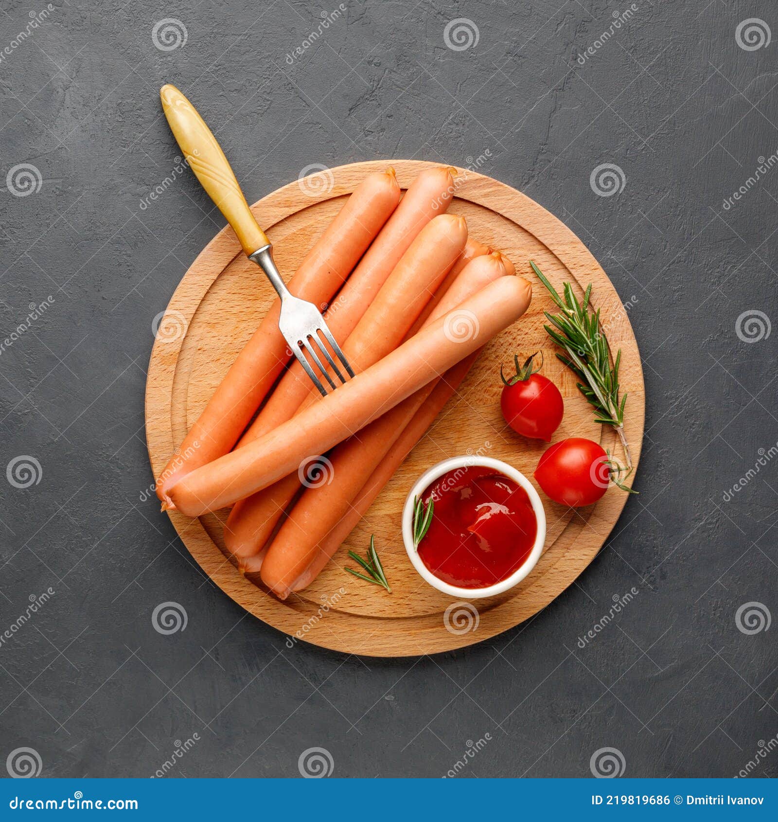 Vienna sausages. stock photo. Image of view, meat, fast 219819686