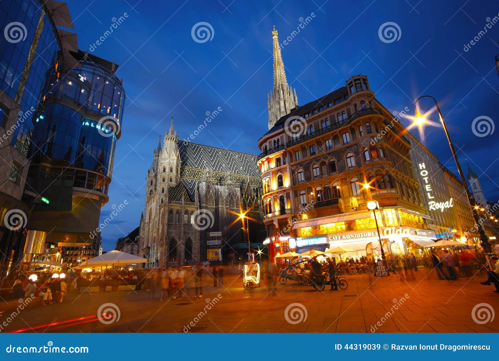 Vienne la nuit image stock éditorial. Image du nuit, vienne 44319039