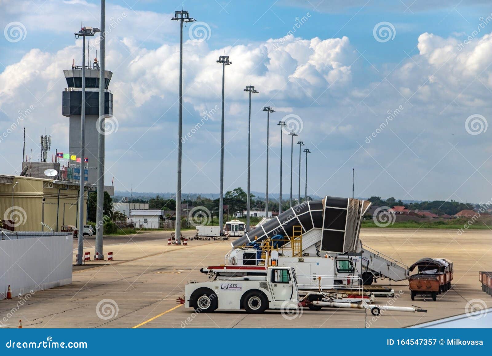 The Control Tower at the Wattay International Airport Editorial ...