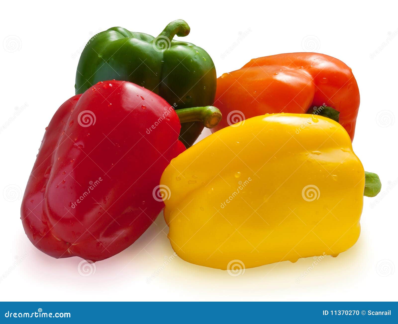 Vier kleuren paprika's stock foto. Image of paprika, naughty 11370270