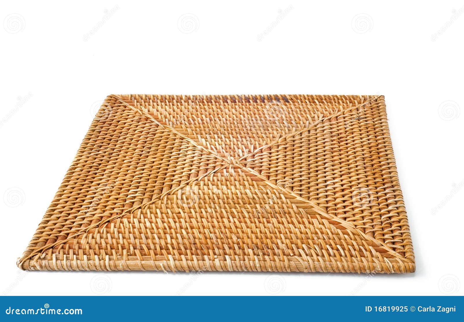 Vierkant rijs placemat stock afbeelding. Image of rijs 16819925