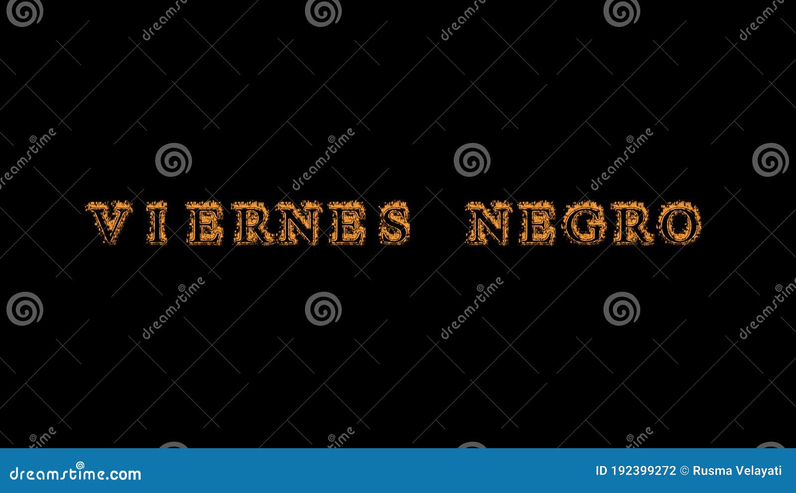 viernes negro fire text effect black background