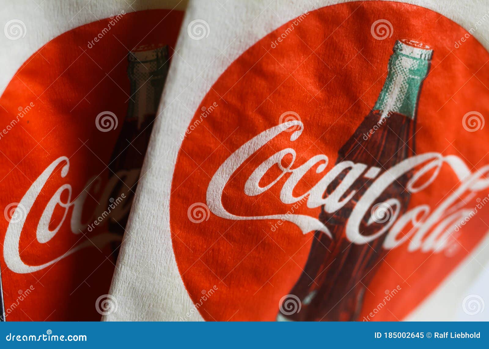 Close Up of Isolated Coca Cola Napkins in Napkin Dispenser with Logo,  Lettering and Bottle Editorial Image - Image of vintage, drink: 185002645