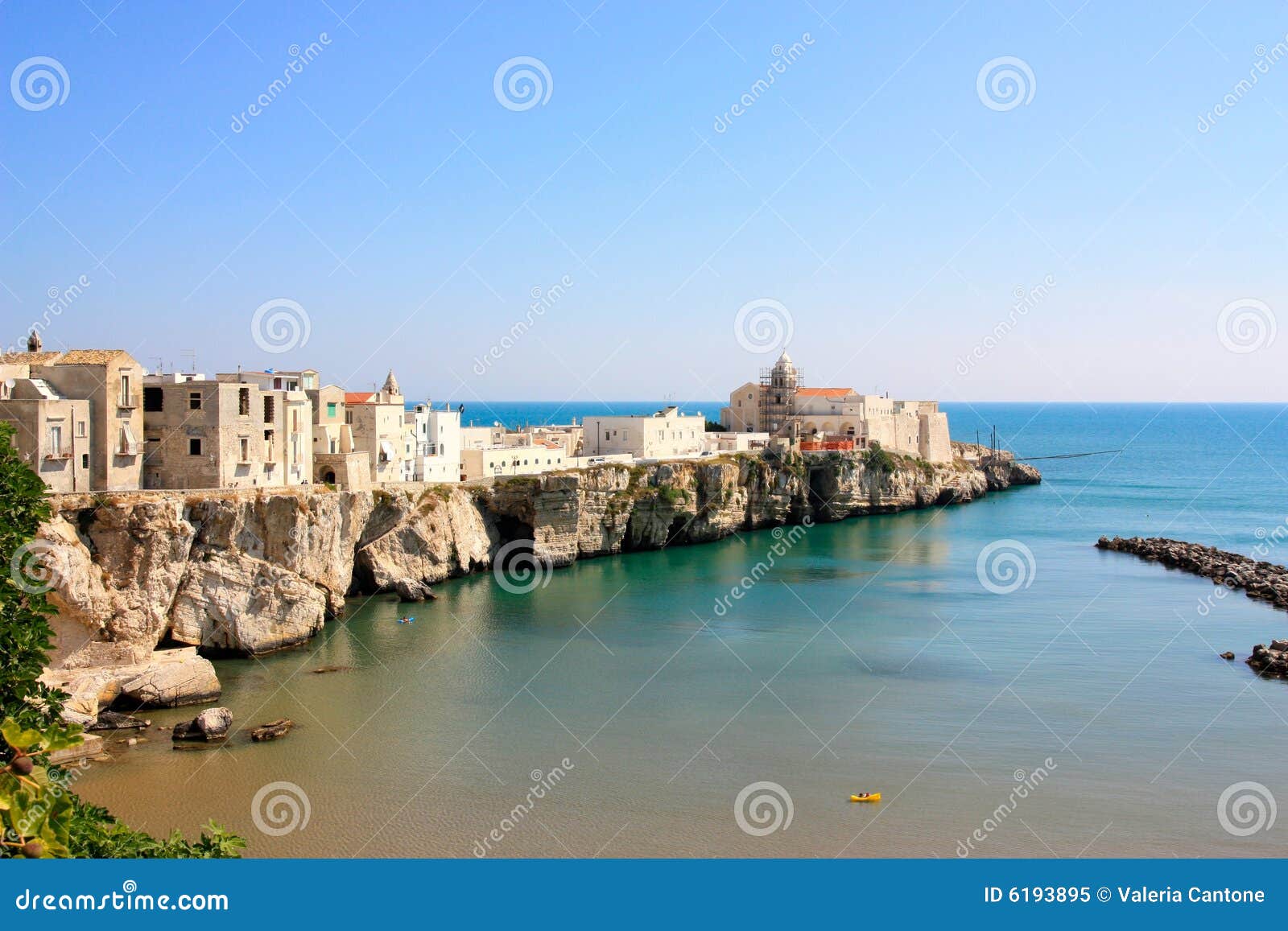 vieste view, apulia, italy