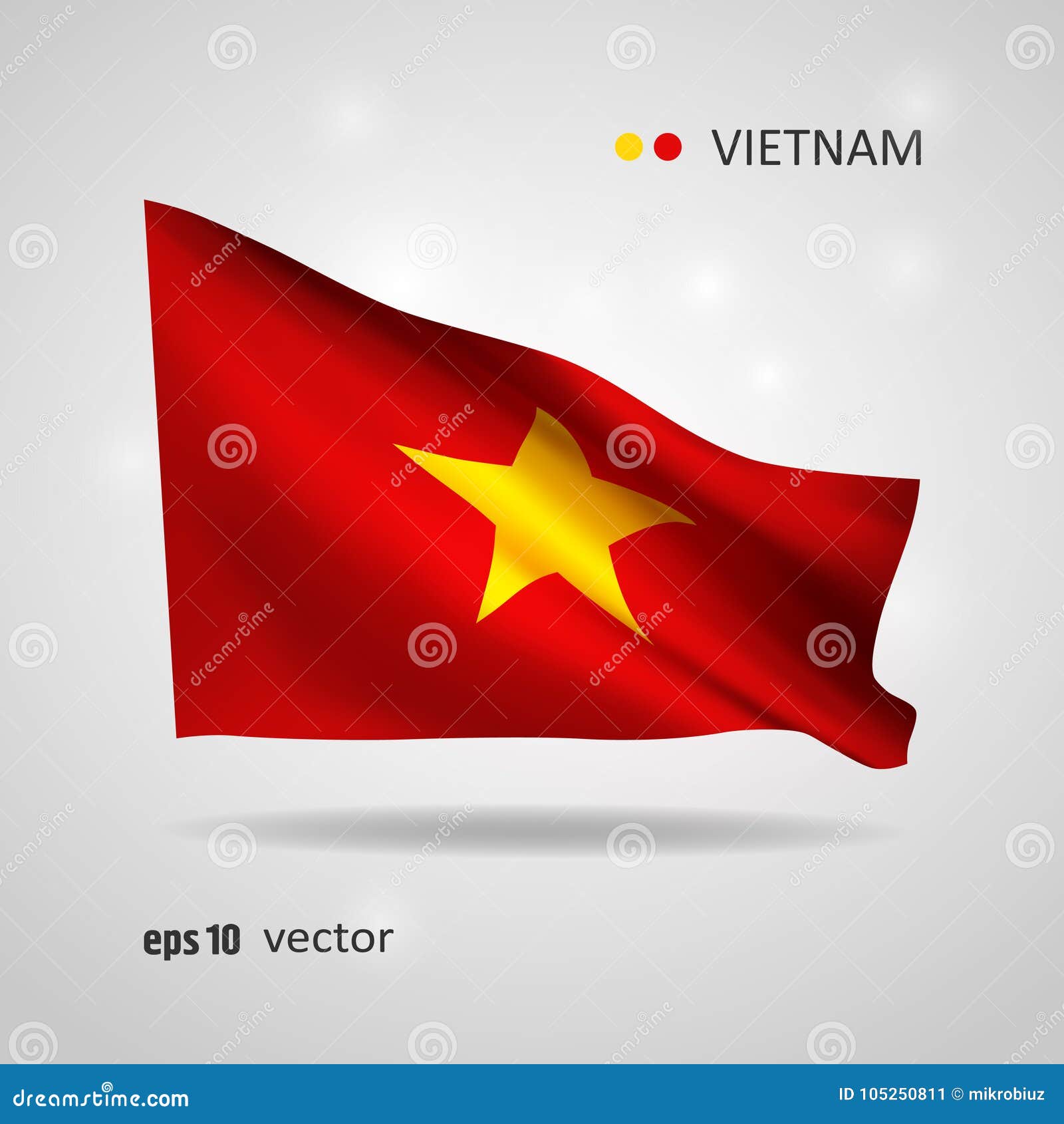 Download Vector flag of Vietnam stock vector. Illustration of ...