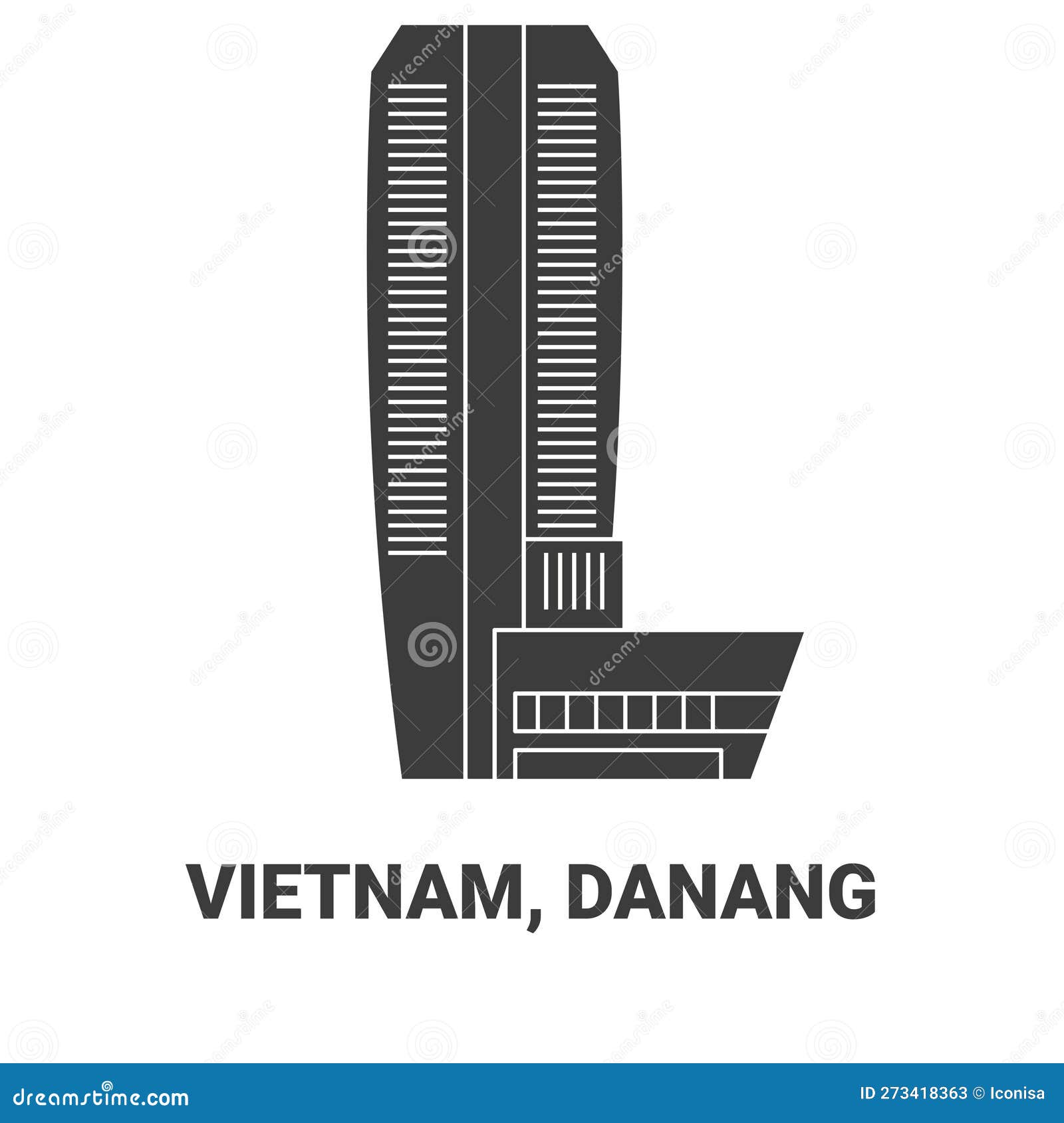 Vietnam Danang M Sn Travel Landmark Vector Illustration vietnam-danang-m-sn-travel-landmark-vector-illustration