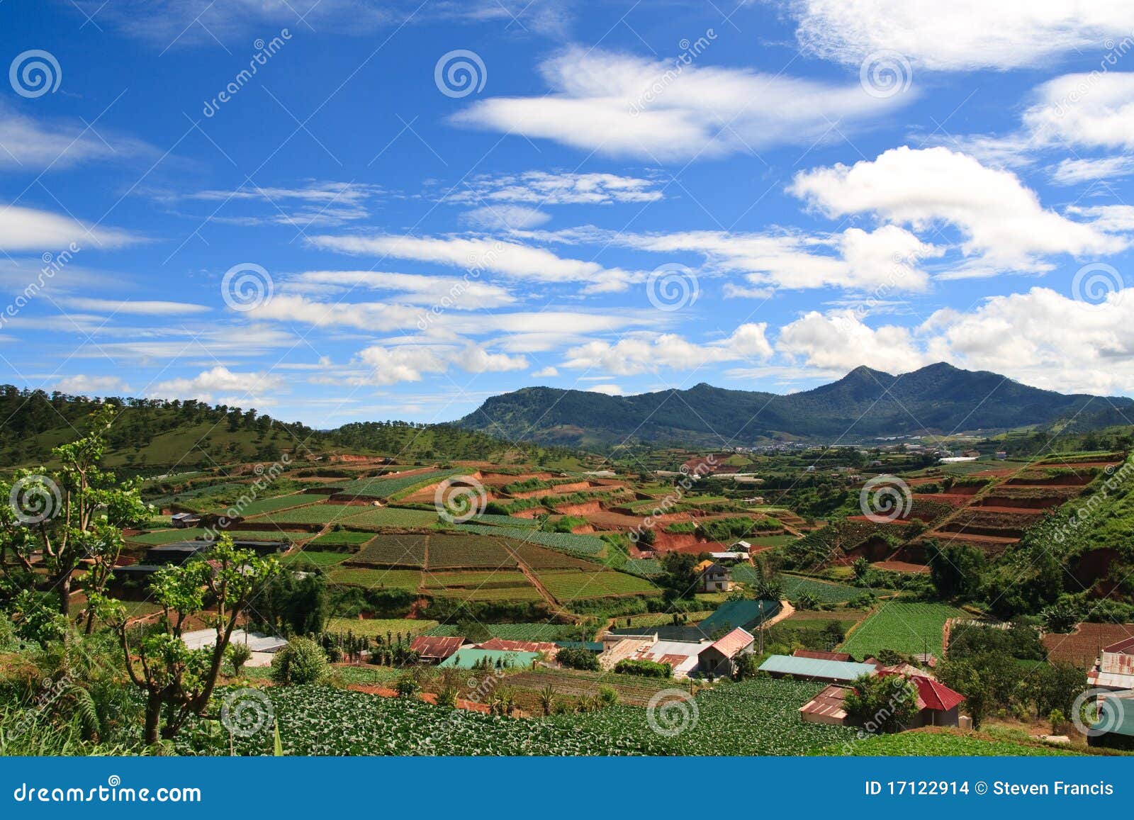 Vietnam Farmland stock photo. Image of mountains, asia 17122914