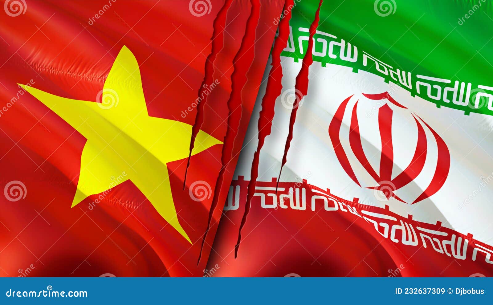 Vietnam and Iran Flags. 3D Waving Flag Design. Vietnam Iran Flag, Picture,  Wallpaper. Vietnam Vs Iran Image,3D Rendering Stock Illustration -  Illustration of crisis, concept: 232637309