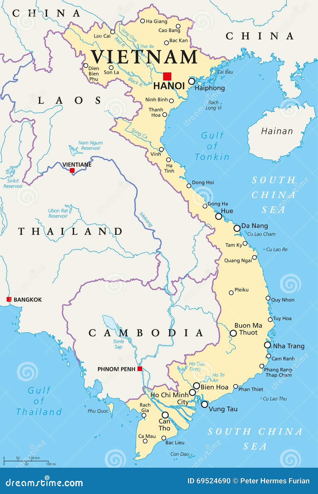 Vietnam Political Map