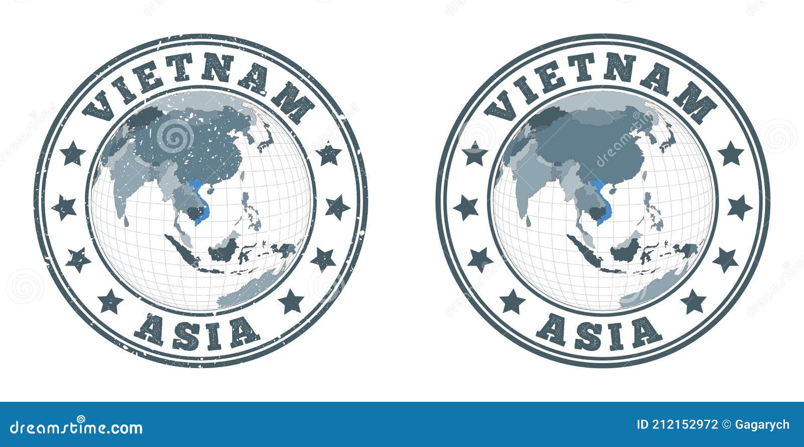 Vietnam round logos. stock vector. Illustration of geography ...