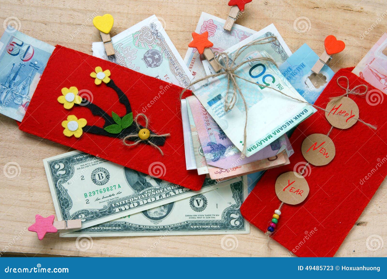 Vietnam Tet, Red Envelope, Lucky Money Stock Image - Image of custom,  happy: 49485723