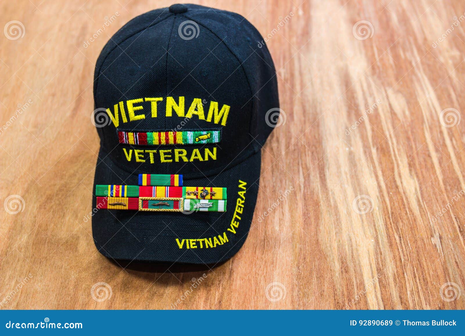 Download Vietnam Vet`s Hat & Service Ribbons Stock Image - Image of ...