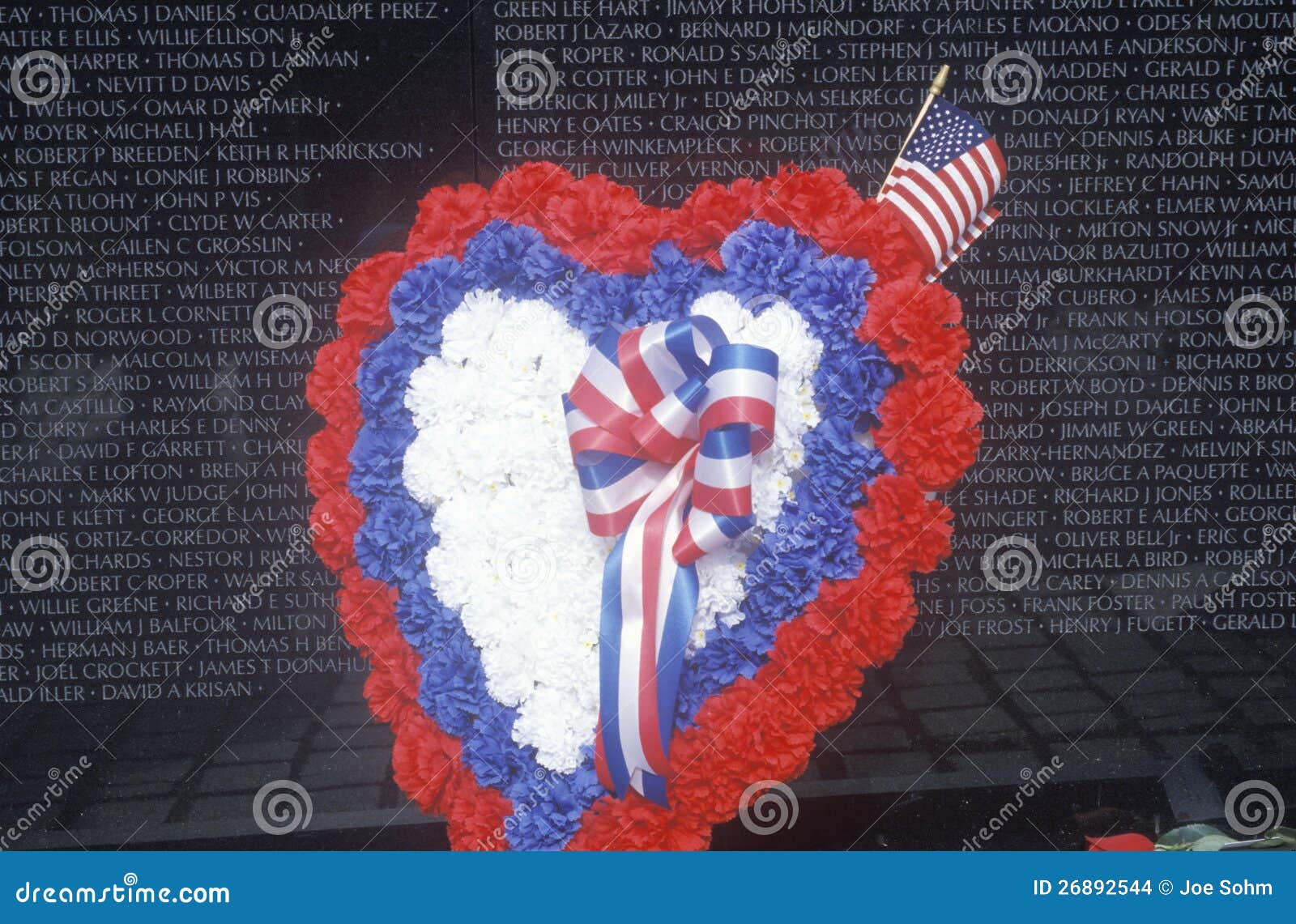Vietnam Wall Memorial editorial stock image. Image of remembrance