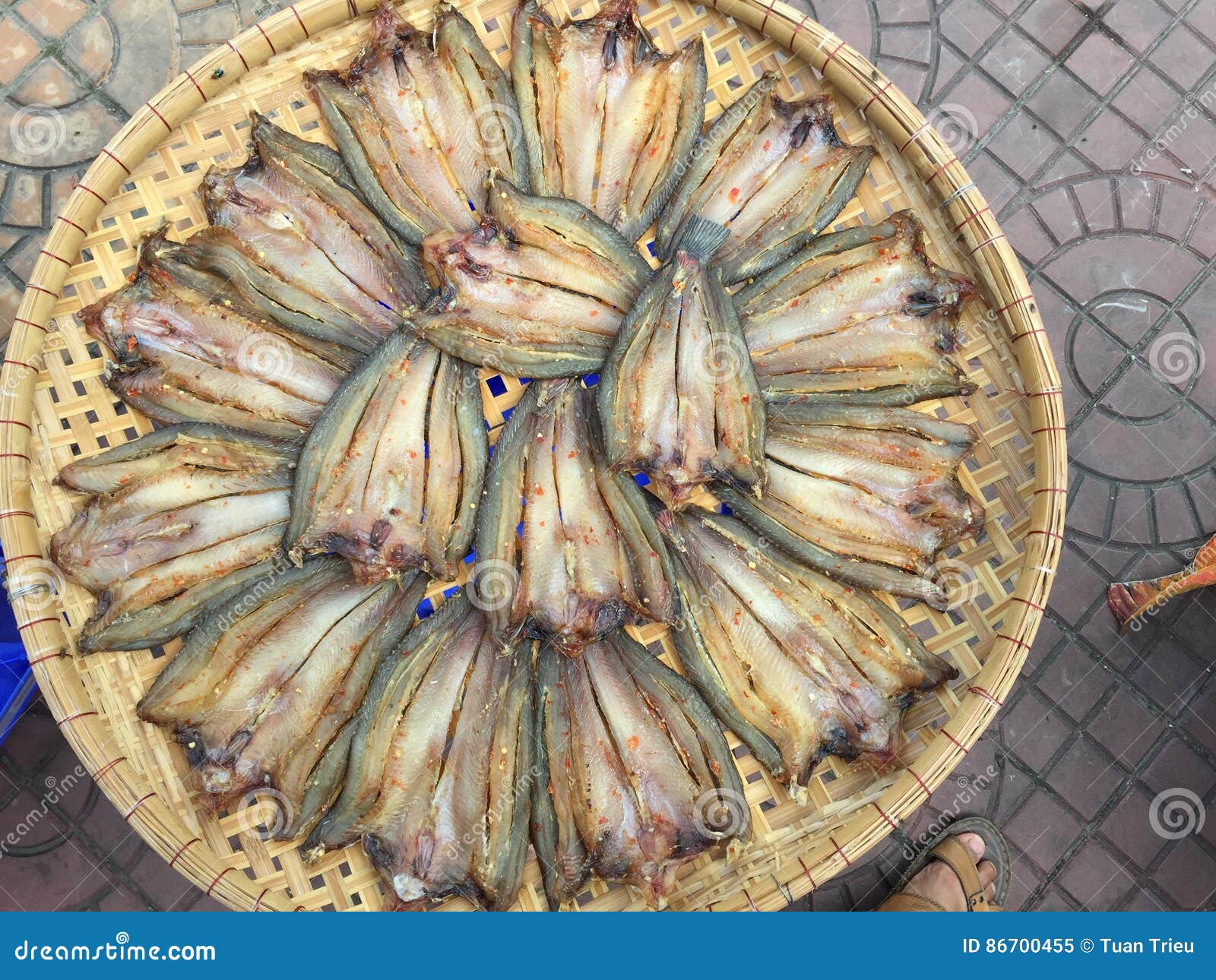 The Vietnamese Cuisine Seafood Dried Fish Stock Image Image of