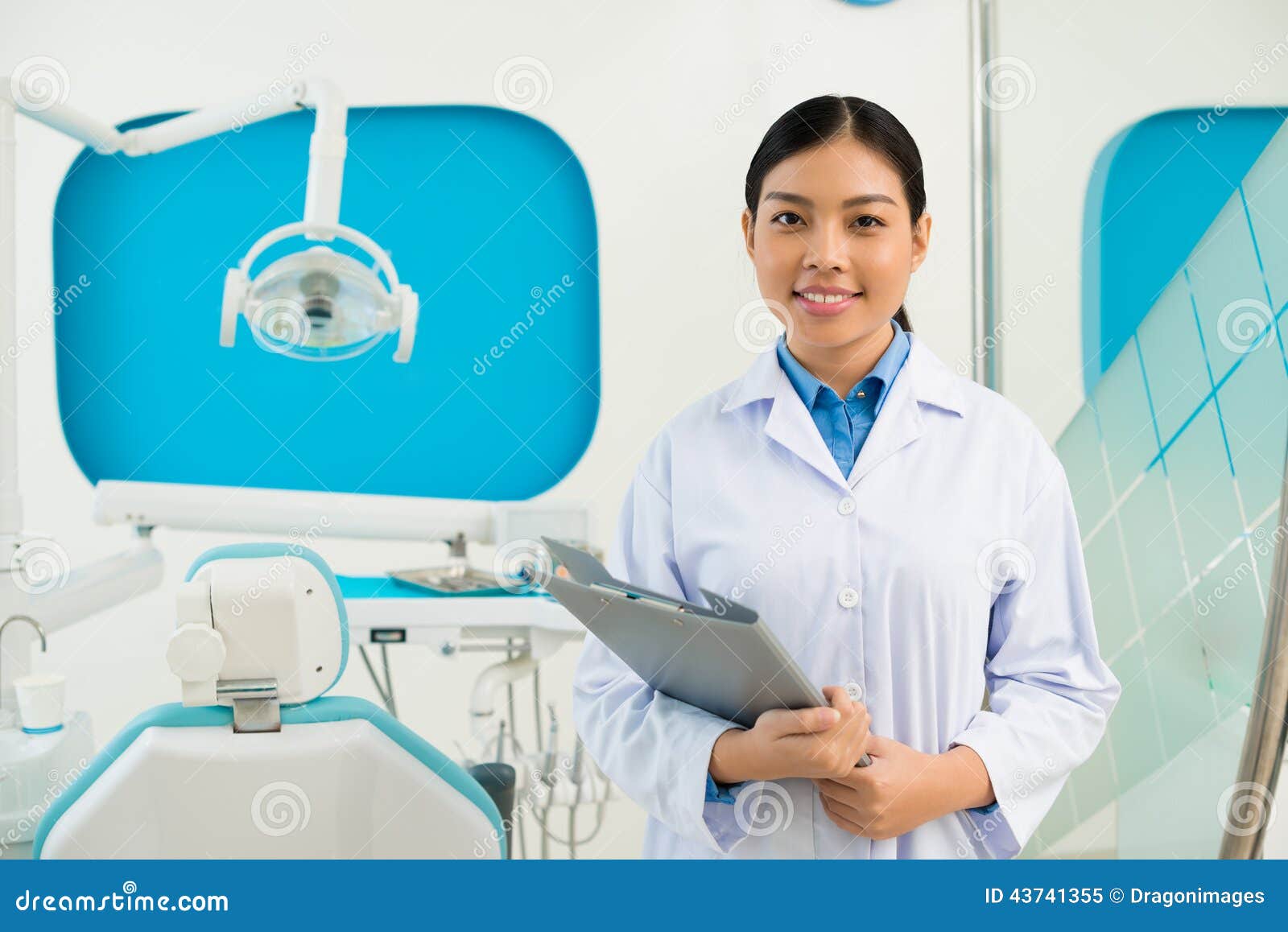 Vietnamese Dental Assistant Stock Image Image of document, folder