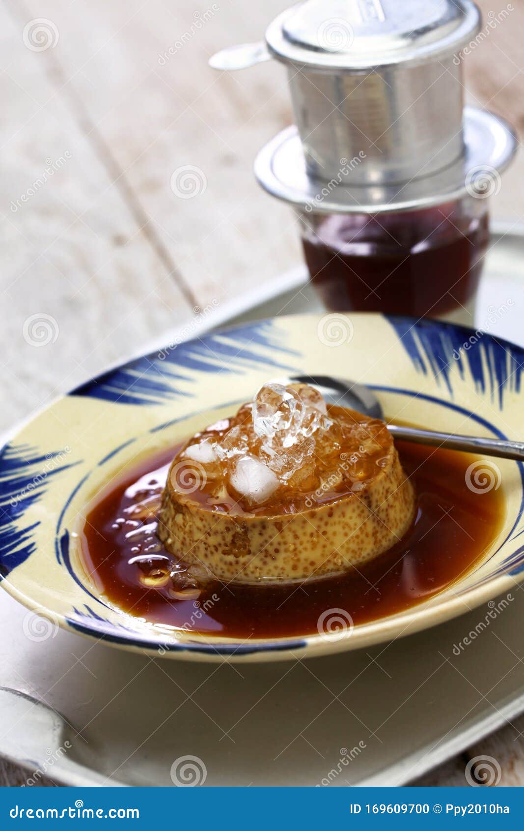 Vietnamese flan, banh flan stock photo. Image of custard 169609700