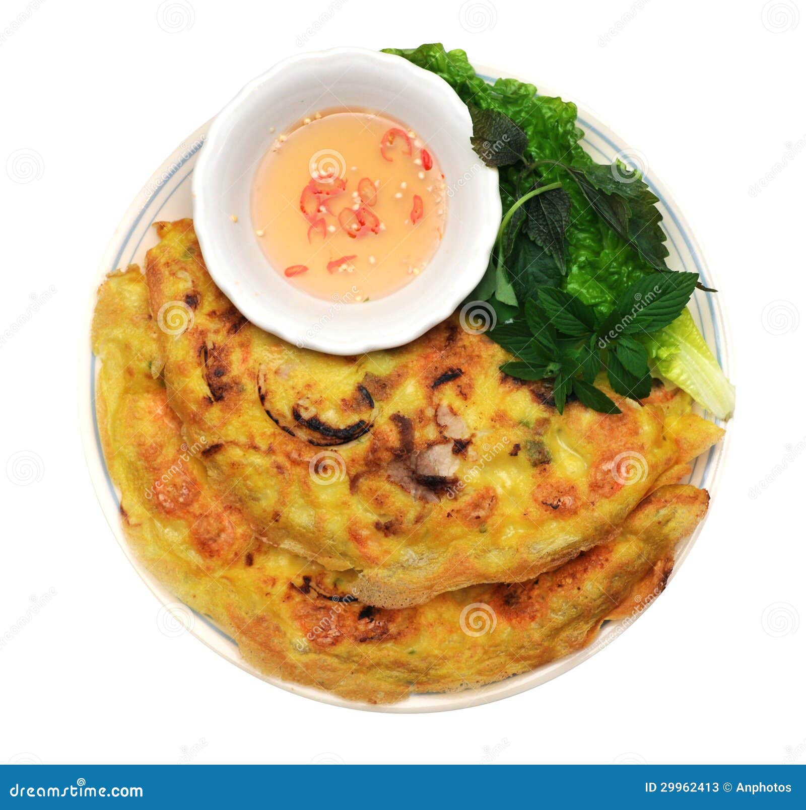 Vietnamese pancake stock image. Image of meal, tradition 29962413