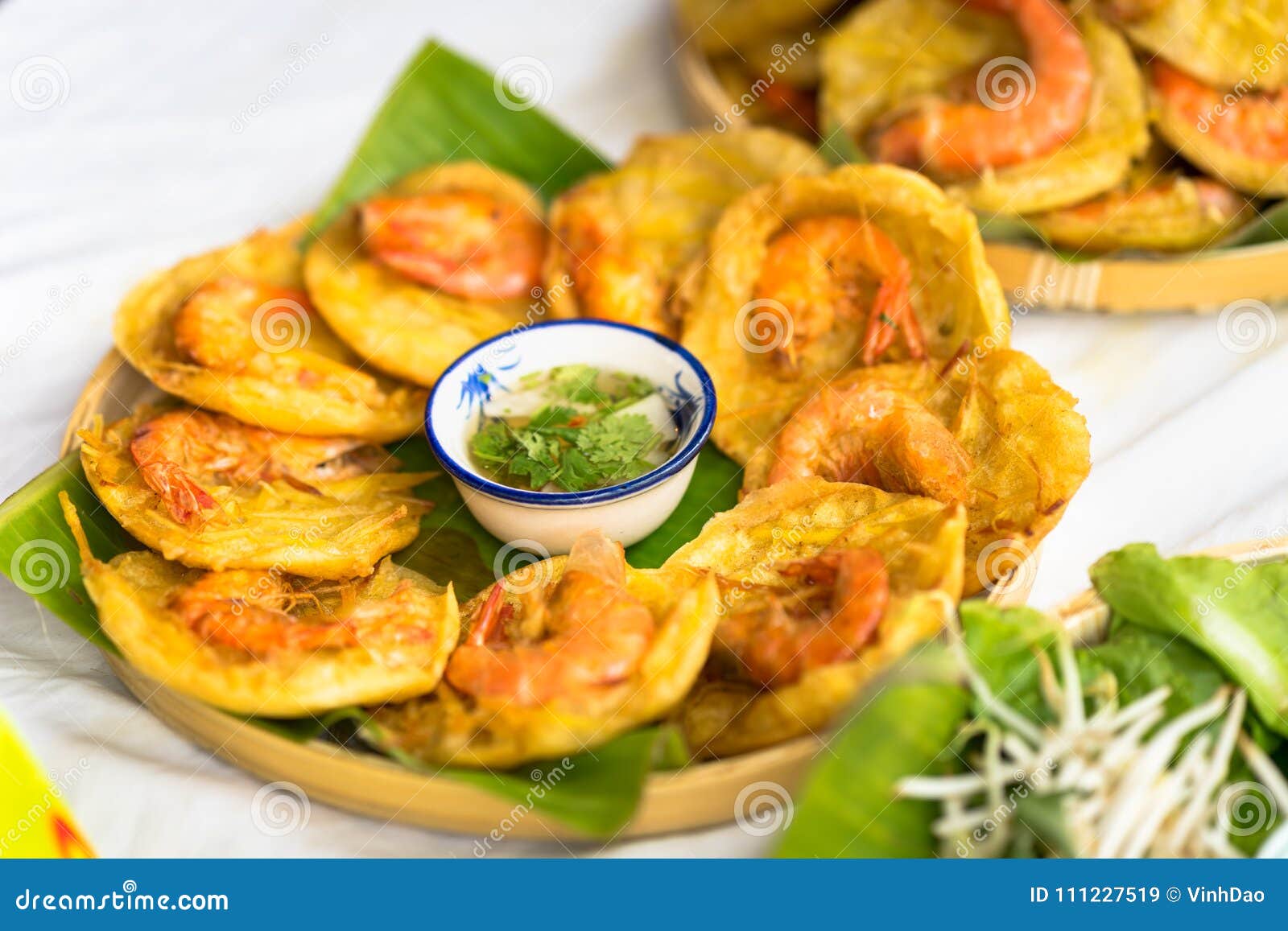 Vietnamese Shrimp Pancake Banh Tom In Vietnamese RoyaltyFree Stock