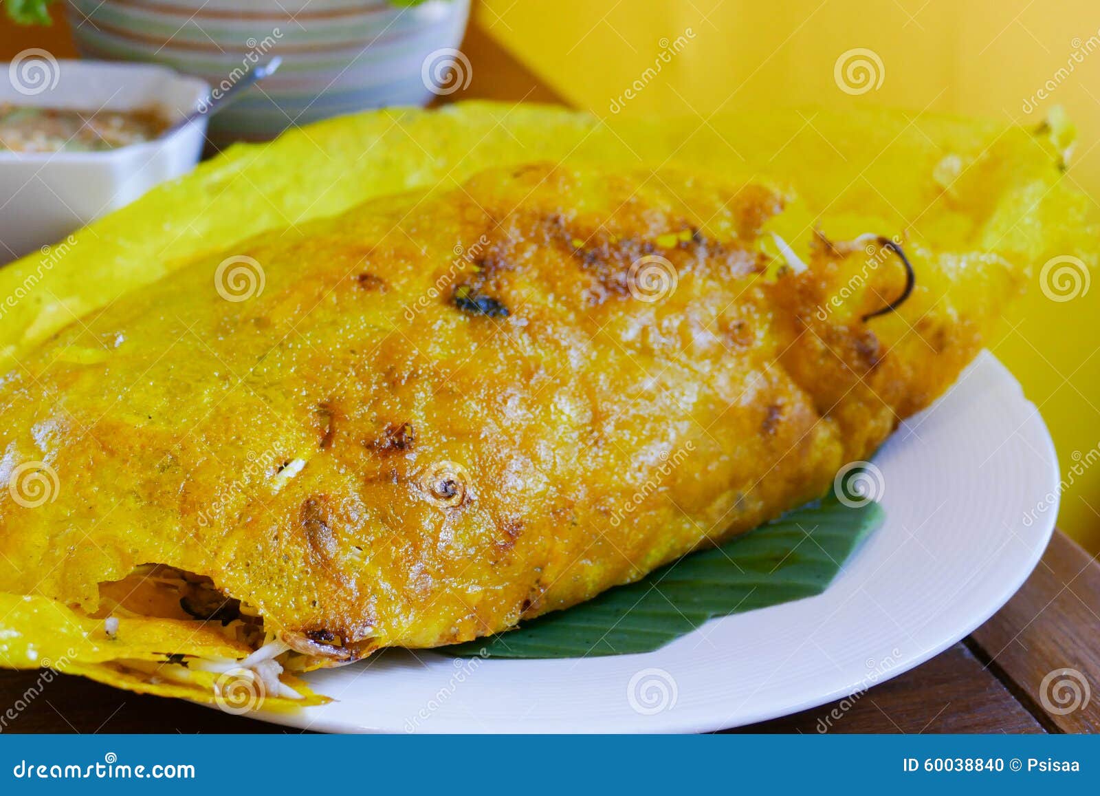 Vietnamese Stuffed Crispy Omelette Stock Photo Image of omelet, meal