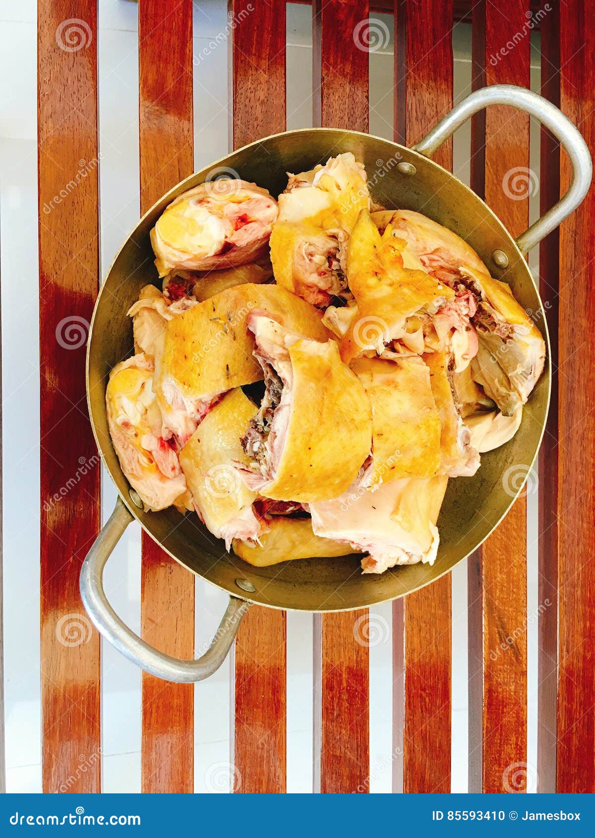 Vietnamese Traditional Meal with Fermented Cabbage, Boiled Pork and