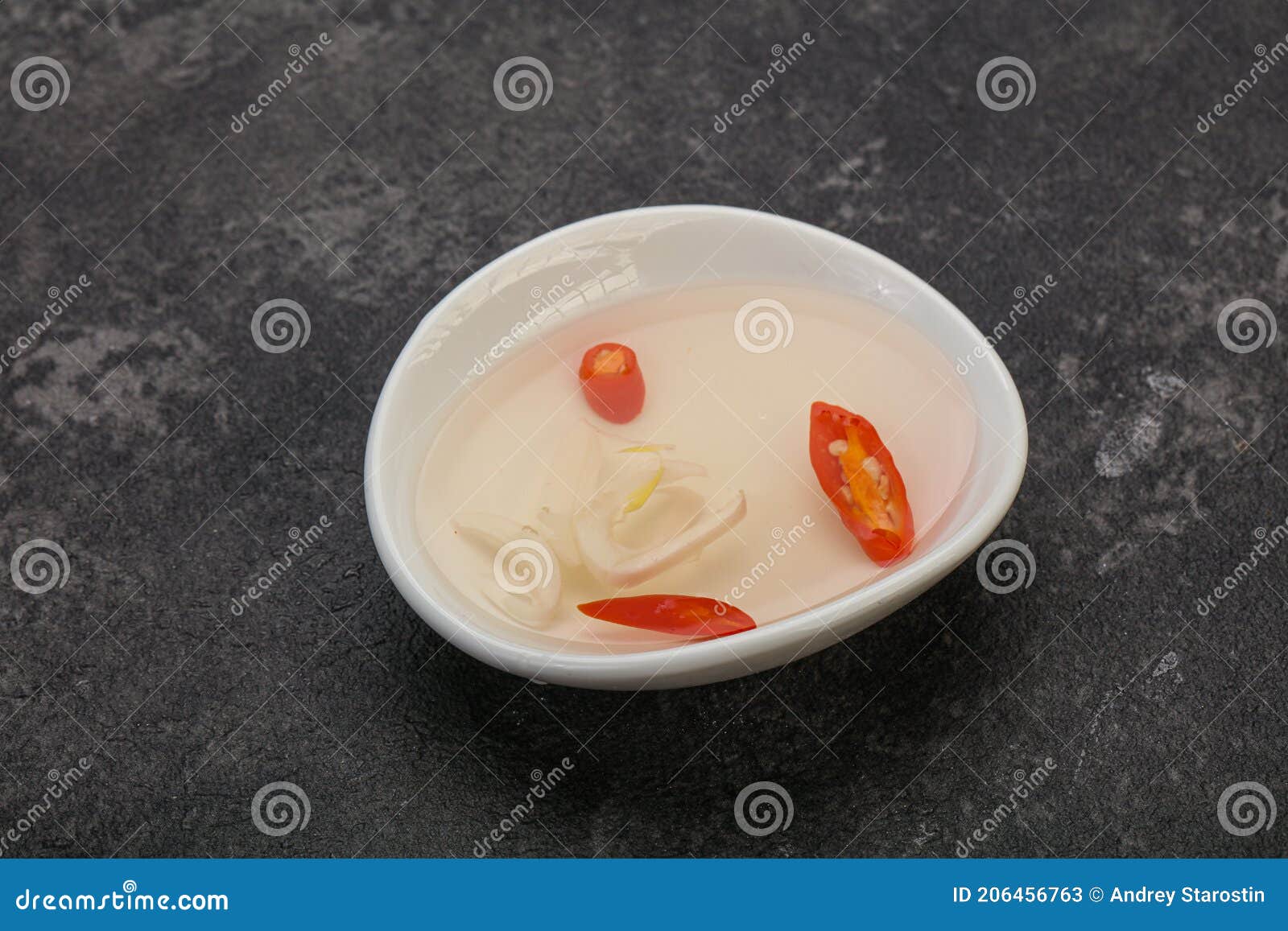 Vietnamese Vinegar Sauce with Chili Stock Image Image of thai, sour