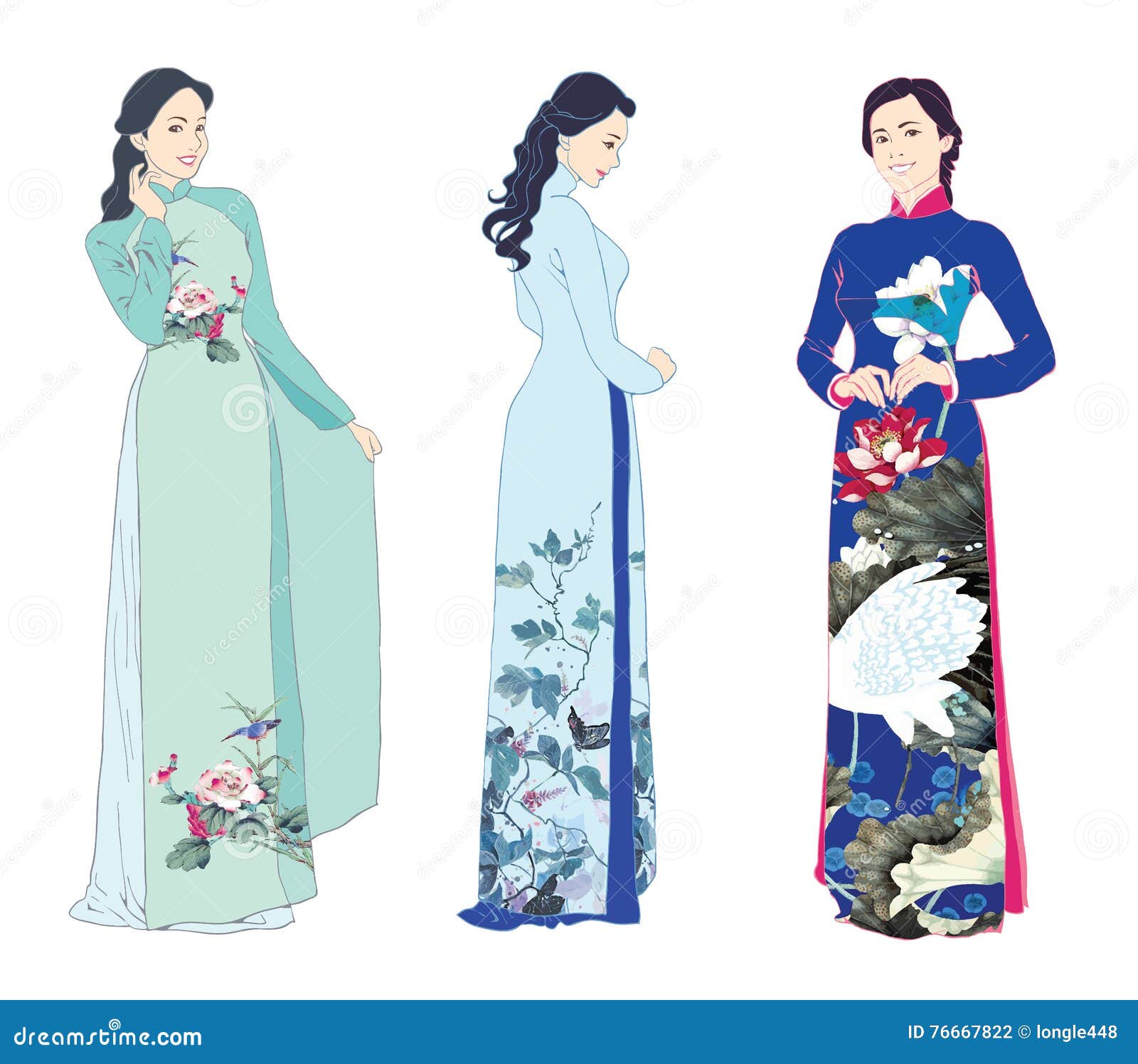 pix Easy Ao Dai Drawing megapixl com
