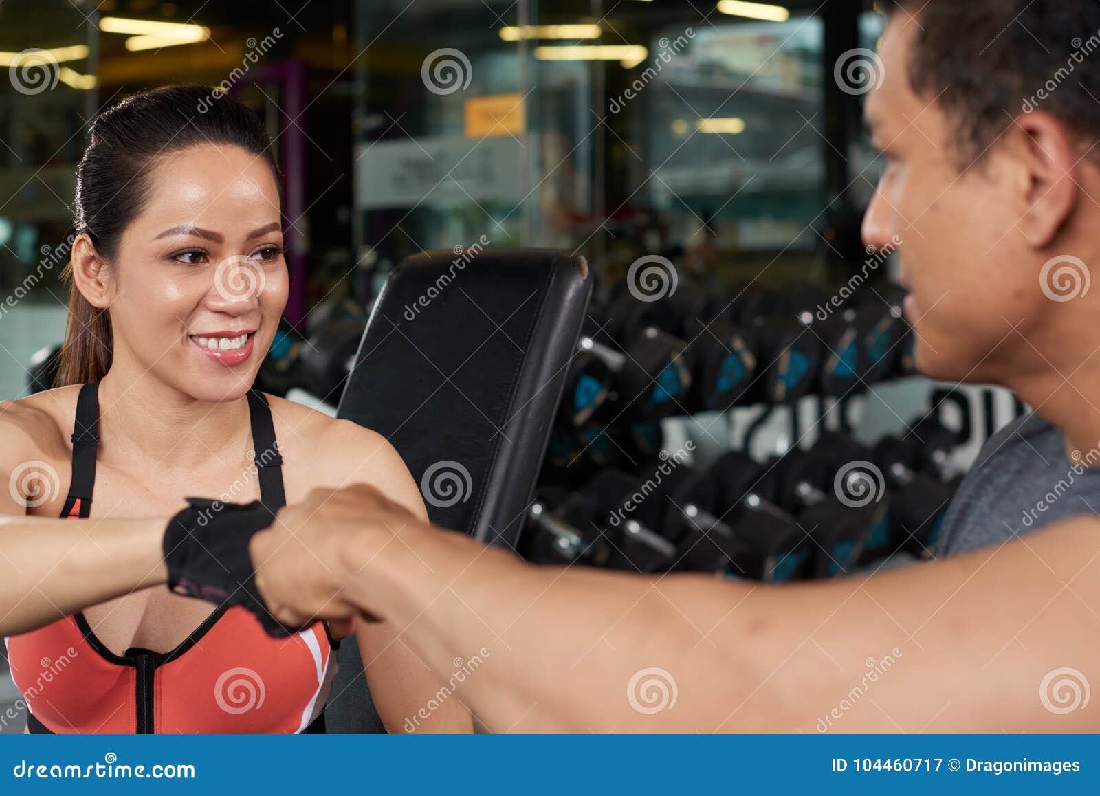 Greeting Fist Stock Image Image Of People Copyspace 104460717